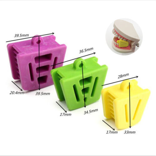 Dental Bite Block Autoclavable Silicone Mouth Props Adult/Child (Bag of 3 Pcs)