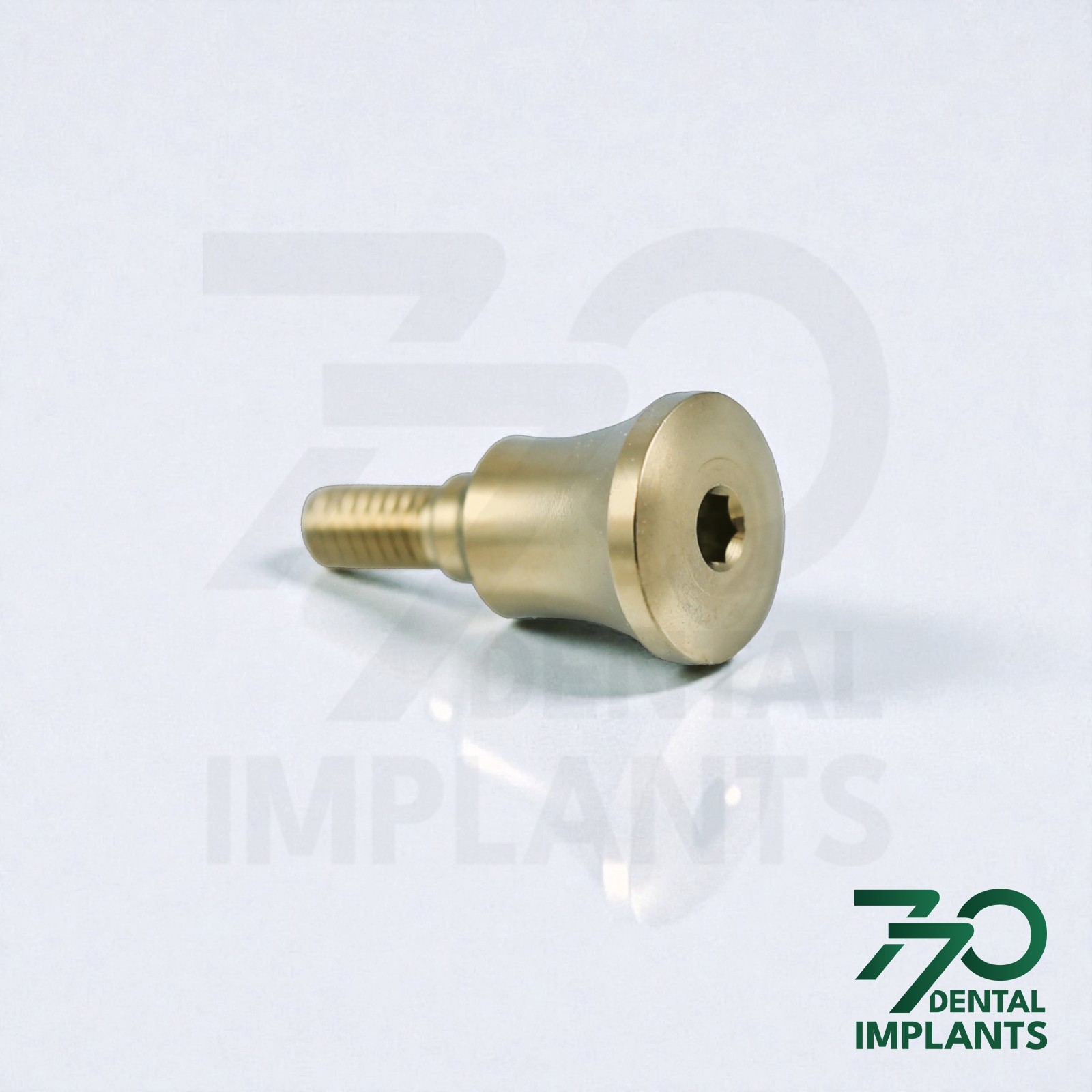 Lot 5 Titanium Concave Wide Healing Abutment Ø5.5 Int Hex Connection 2.42 Dental