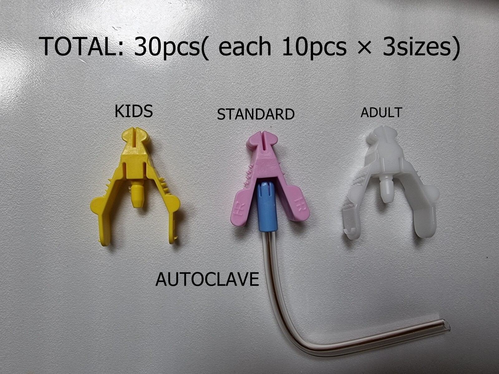 30pcs: Dental Bite Block Hands-Free Suction Tips Pathway Shield(made in KOREA)