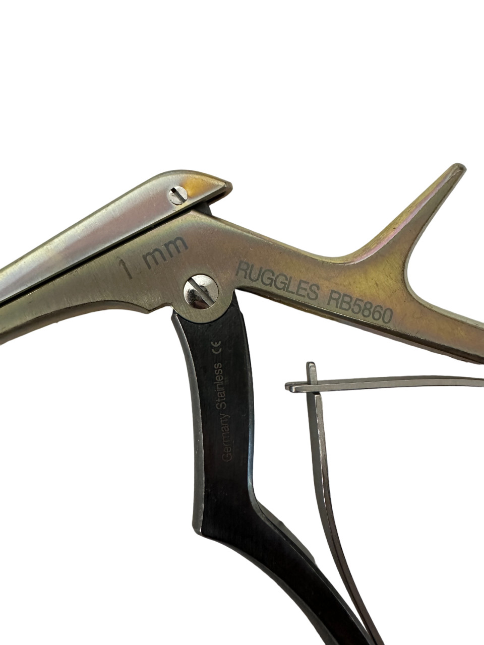 Ruggles RB5860 Kerrison Rongeur, 1mm, Angled Up, 8″