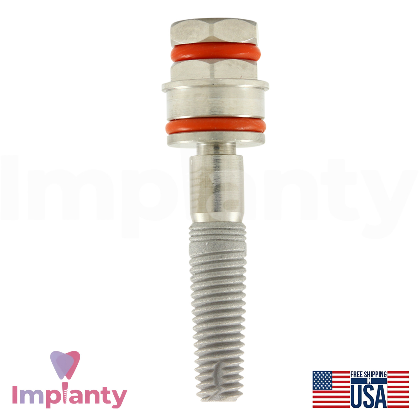 GDT CFI Int Hex 2.42mm Connection Dental Cylindrical Fixture Titanium Set