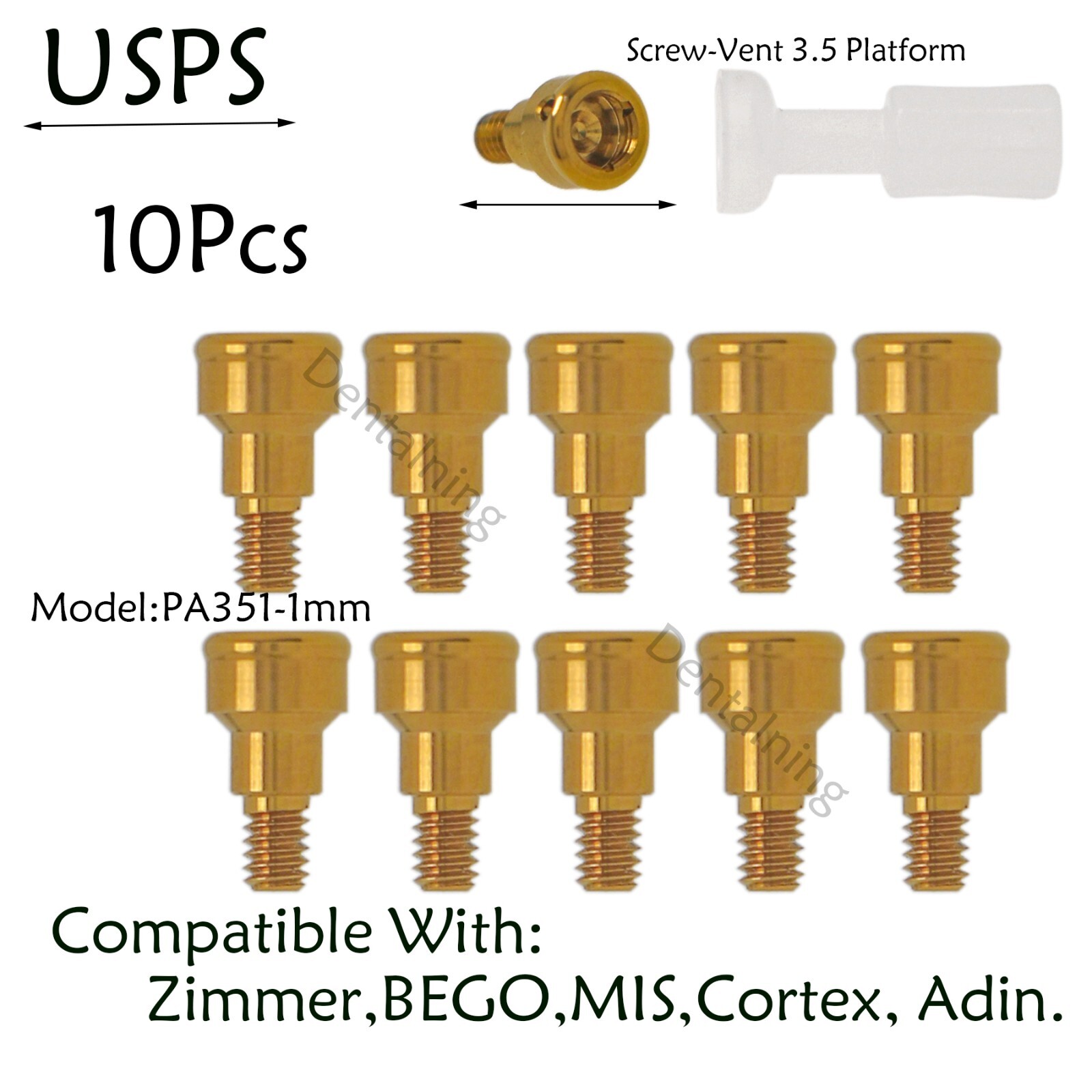 US Zimmer Mis Adin Bego Cortex Implant Locator Abutments For 1-5mm