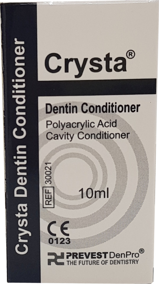 Dental CRYSTA Polyacrylic Asid Cavity Dentine Conditioner 10ml Pack (Free Ship)