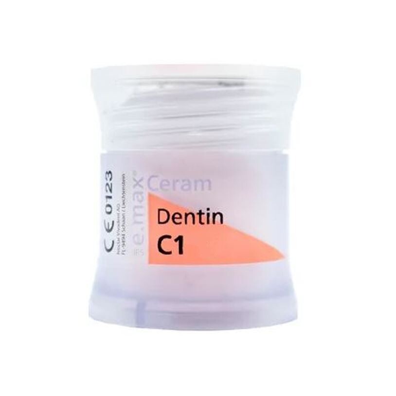 *1-Piece* Ivoclar Vivadent IPS e.max Ceram C1/TI 1 Dentin A-D 20g Refill 596967