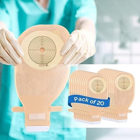 20 Pack Colostomy Bags, One 20 Count, 20pcs Ostomy Bag With Stick-on Closure