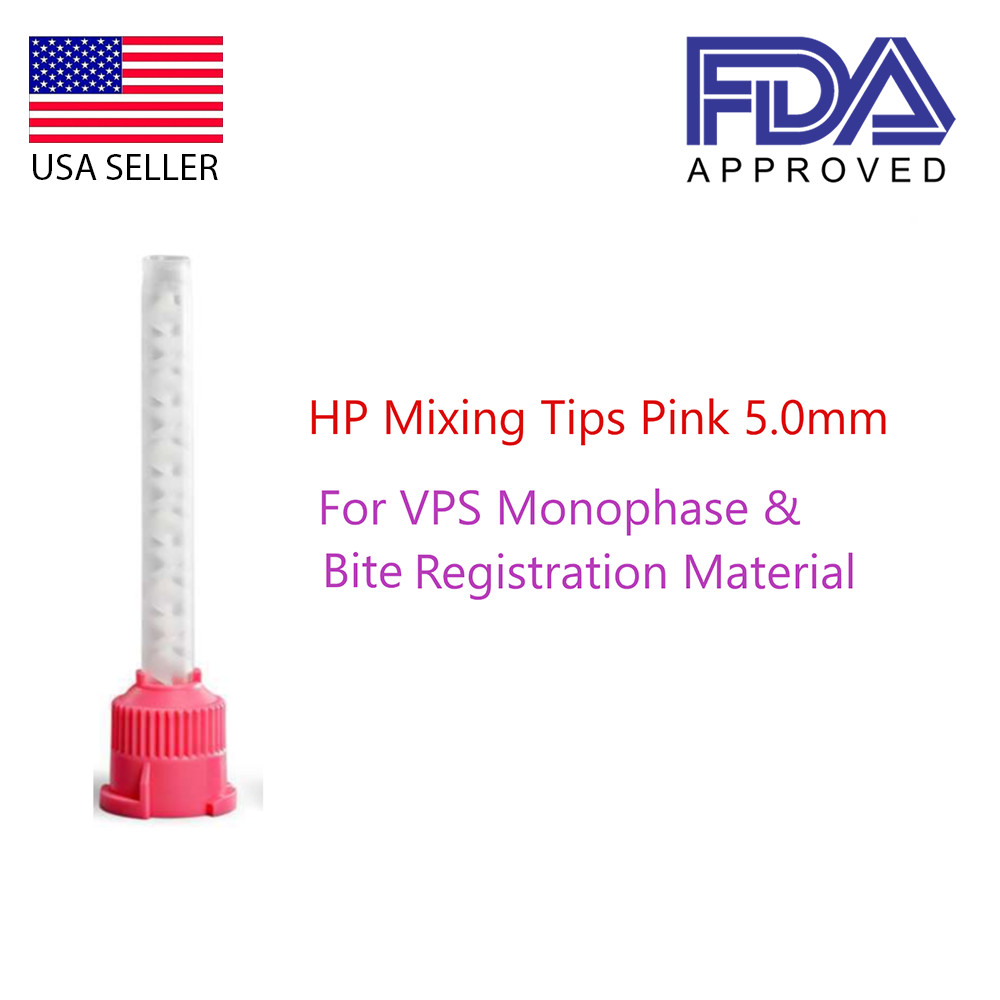 Dental Pink HP Mixing Tips Defend Type 50x 5.2mm My dent
