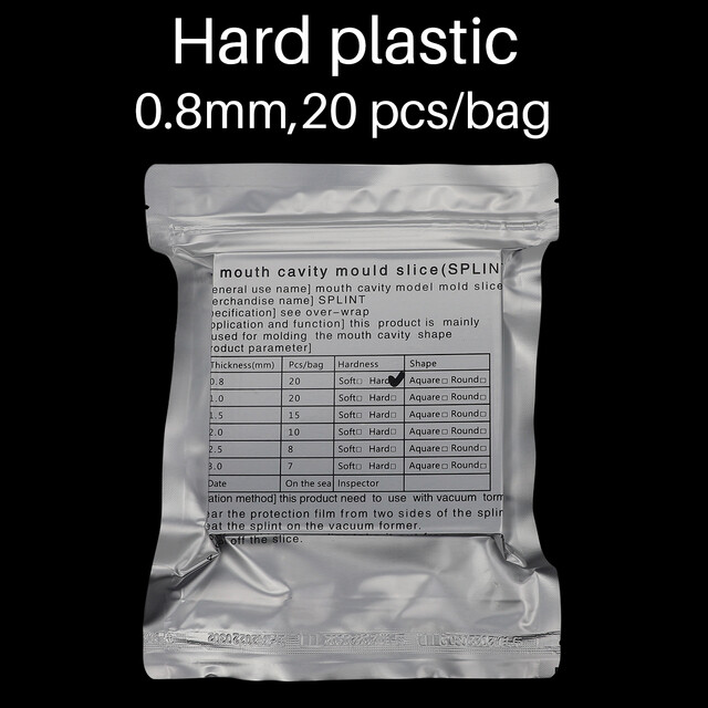 Dental Lab Splint Thermoforming Material Orthodontic Retainer Sheets Hard 0.8mm