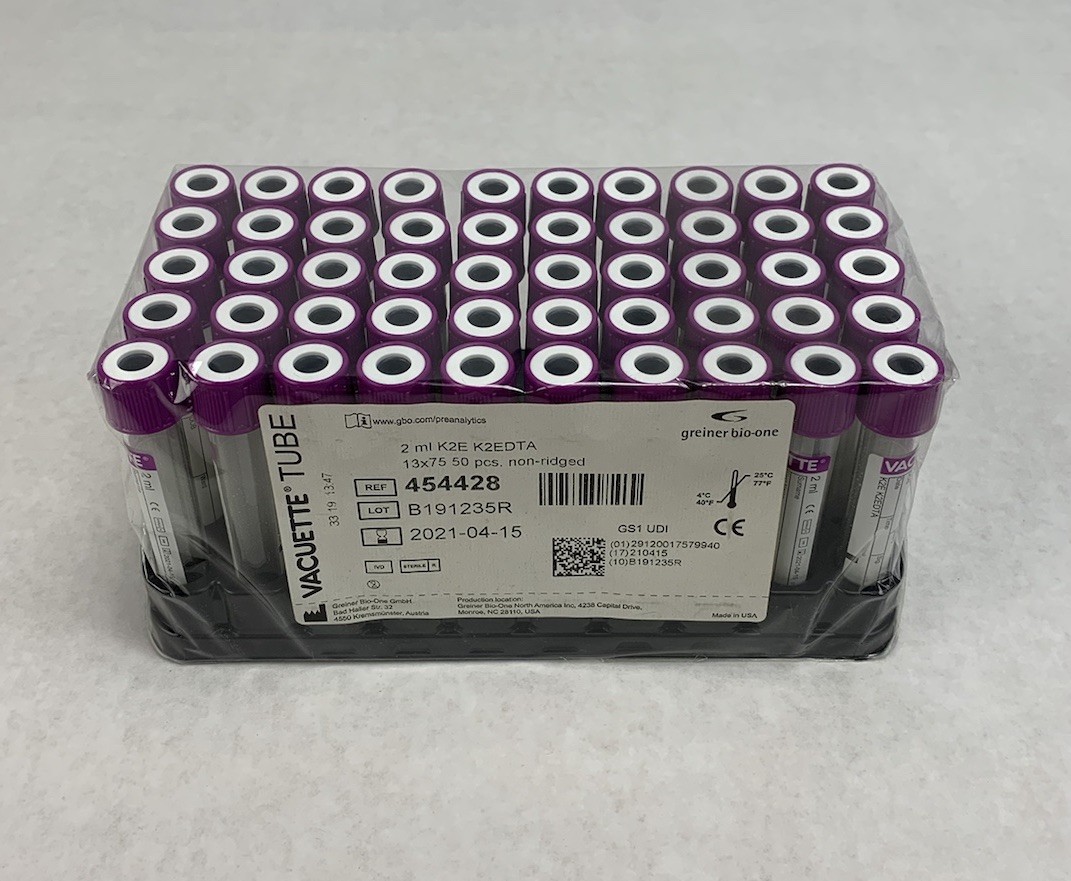 Vacuette 454428 2ml K2E K2EDTA 13×75 50pcs Tubes