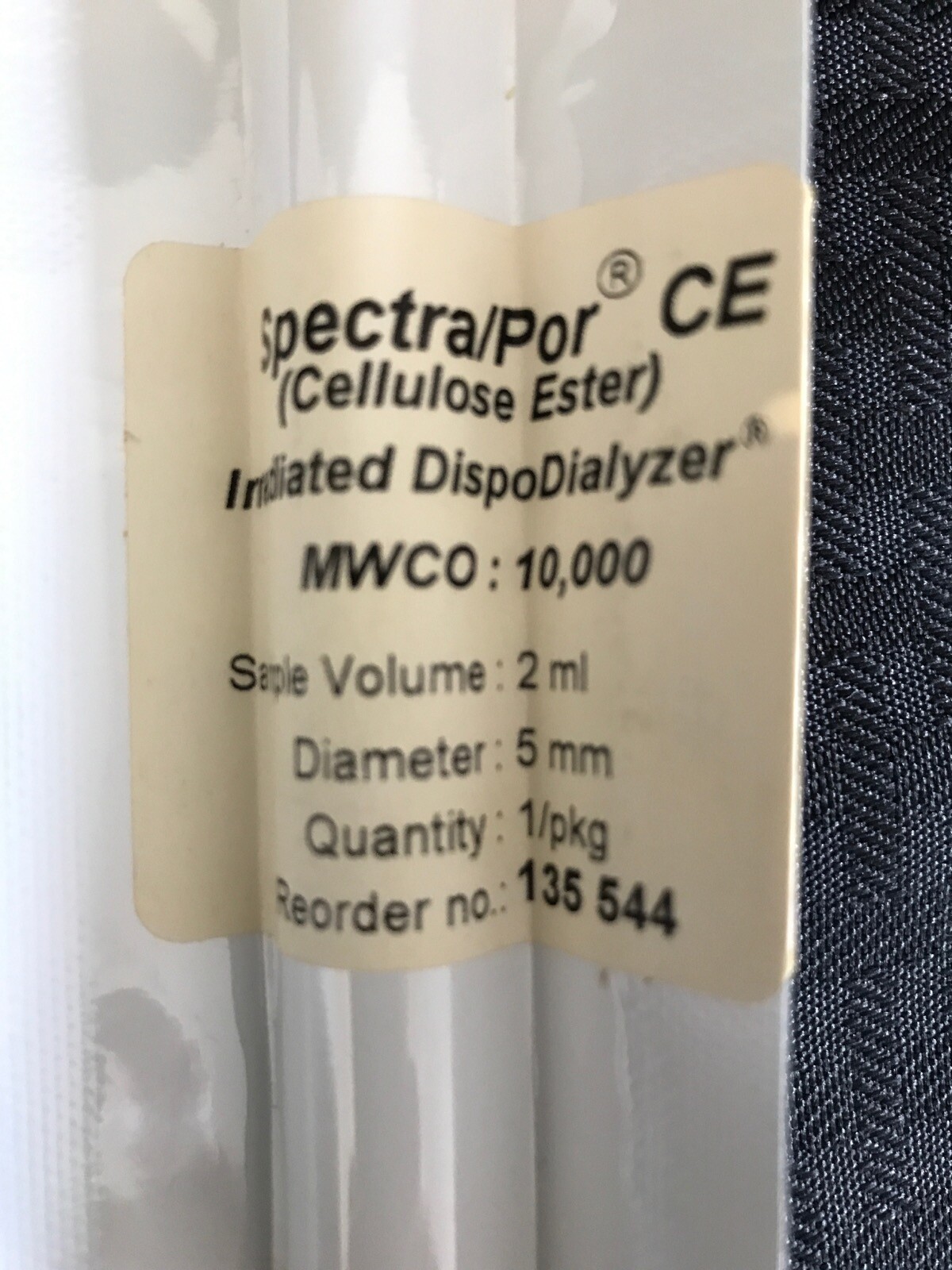 (7) SPECTRUM 2mL Spectra Por Irradiated DispoDialyzer w/ CE Membrane MWCO 10000