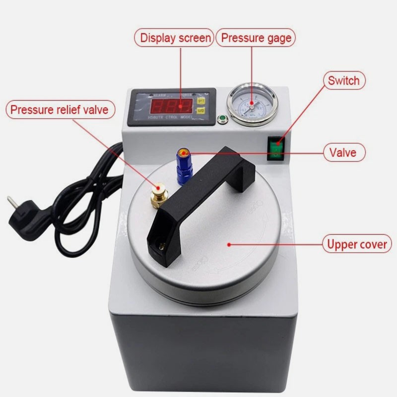 0.4MPa (4kg/cm2) Portable Dental Polymerizer Pressure Polymerization Pot 45℃-60℃