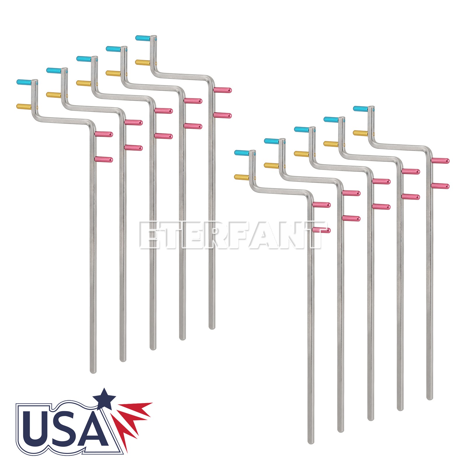 5PCsUniversal Aiming Arm Color Coded Rinn XCP-ORA Style X-Ray Positioning System