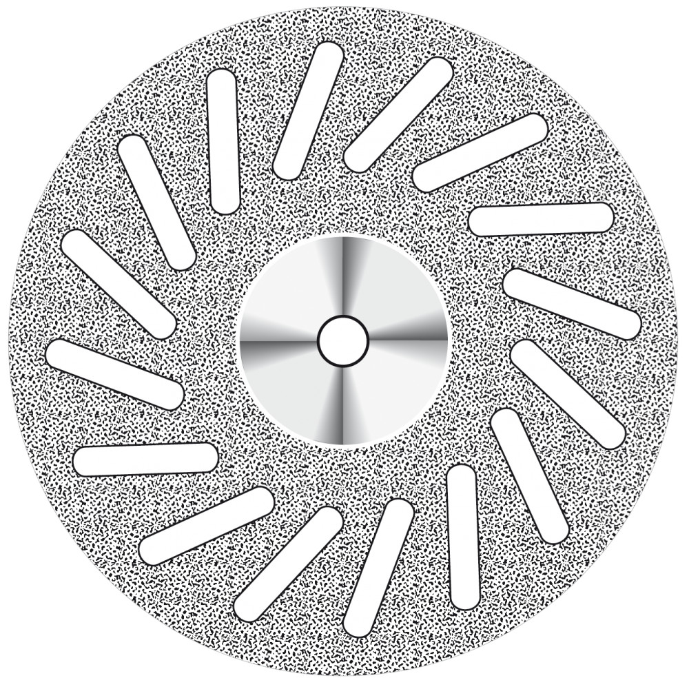 NTI Diamond SuperFlex Disc Double Sided Fine REF 806.104.514.220 1/pk 220 Dia.