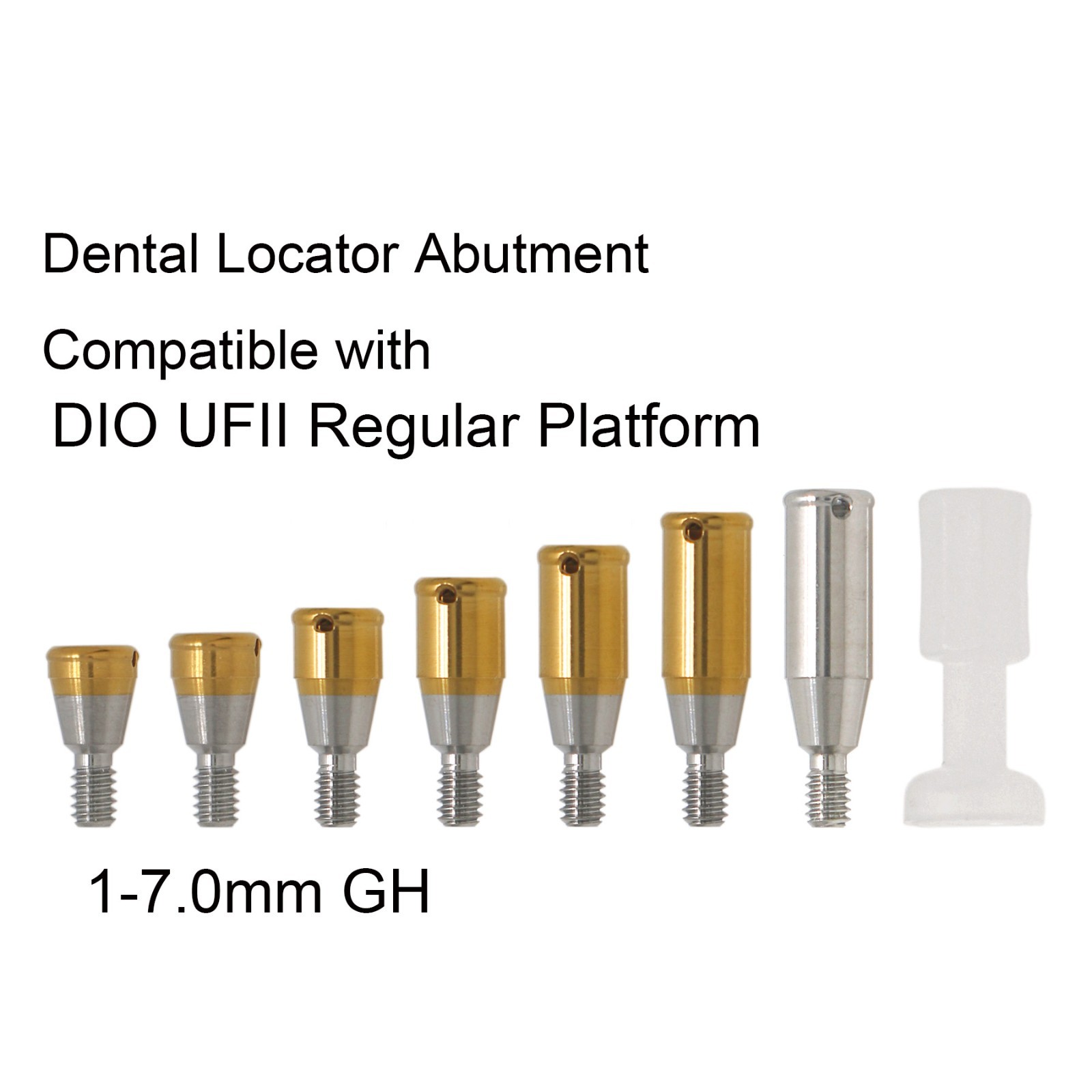 Dental DIO UFII Regular Straight Healing Abutment Impression Coping Zest locator