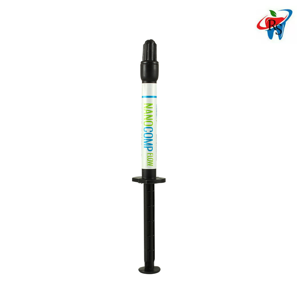 NanoComp Flow Universal Dental Composite Restoration Resin 2x2g A2 Syringe