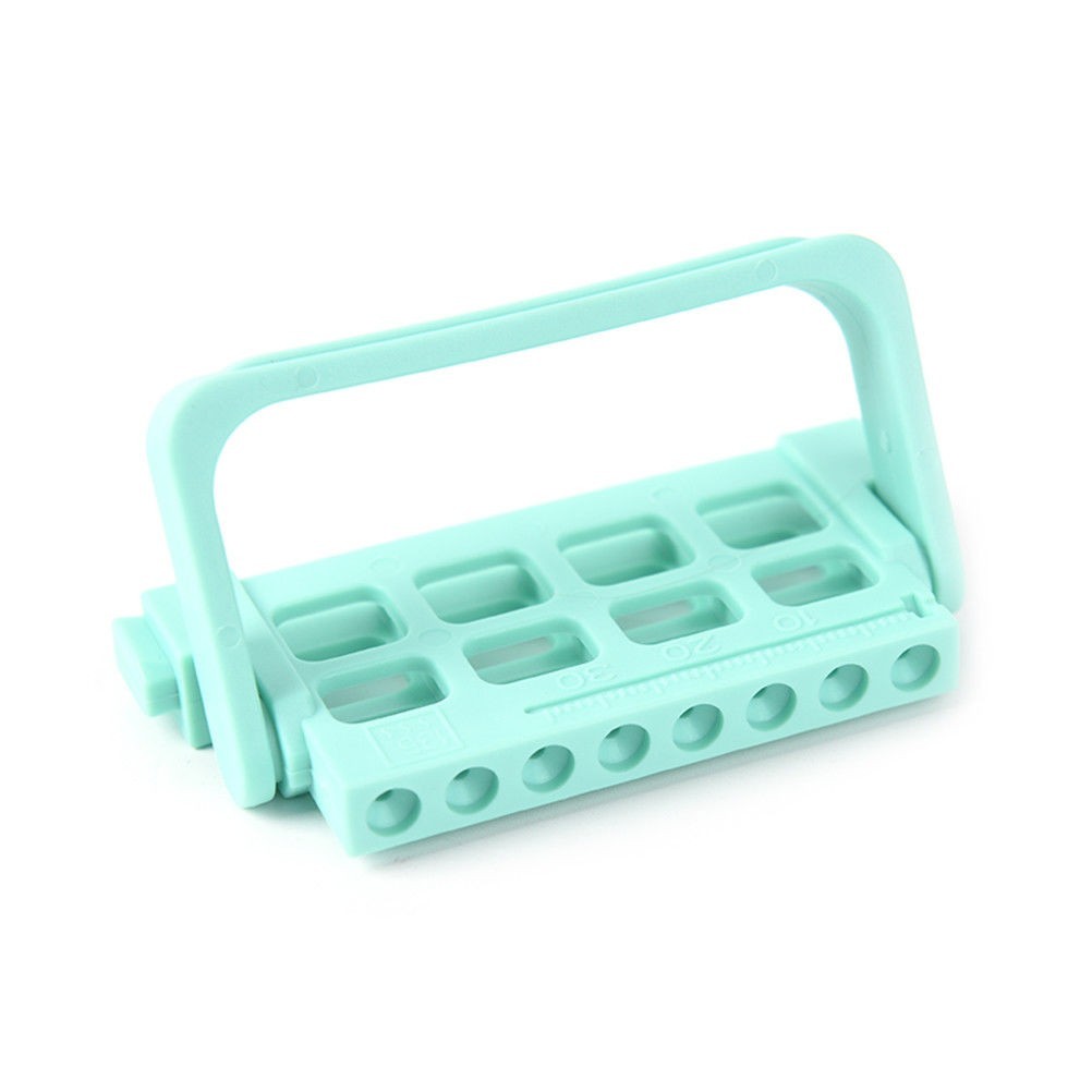 Dental Endo Guard Files Holder Ruler Autoclavable File Block Organizer 8 Hole
