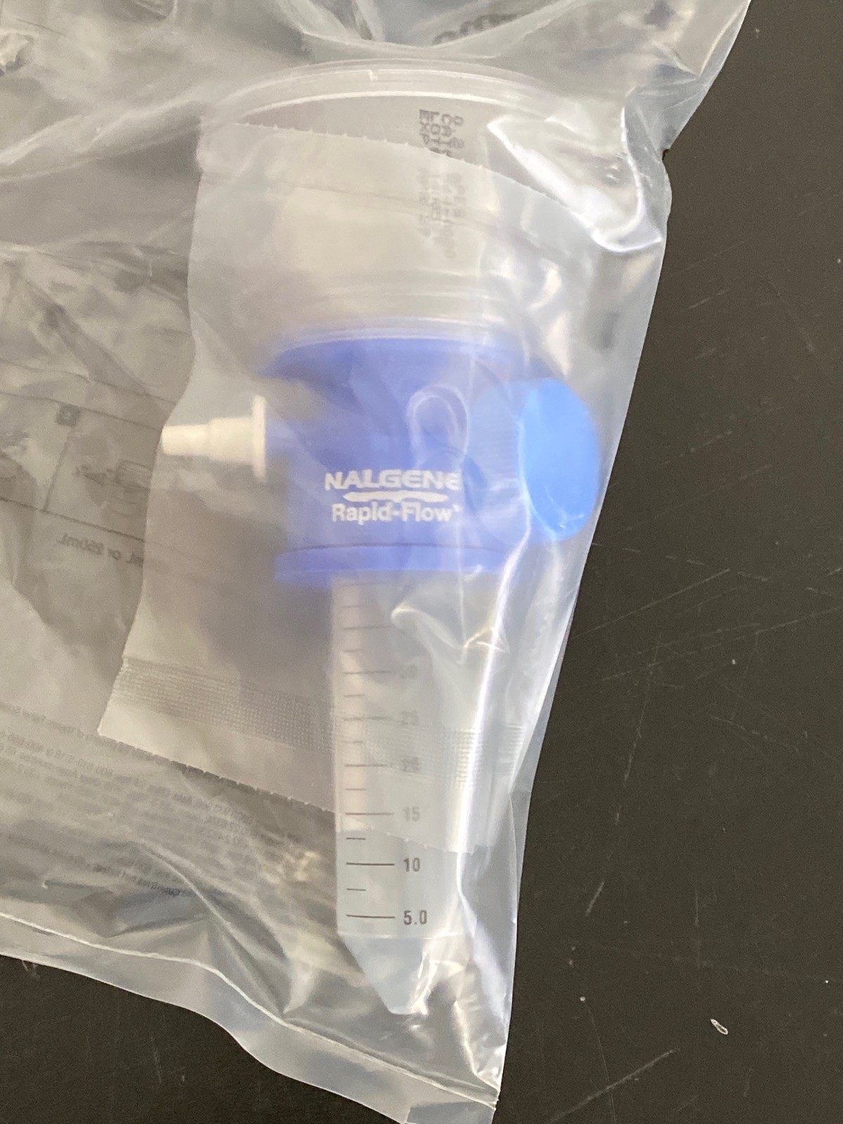 (10) NALGENE Rapid-Flow 50mL Conical Tube Filter Unit 0.2um PES 50mm 564-0020