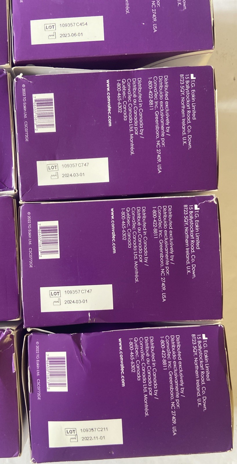 12 BOXES OF EAKIN CONVATEC Cohesive Seals 839002 10 Sealed 2 Open See Pictures