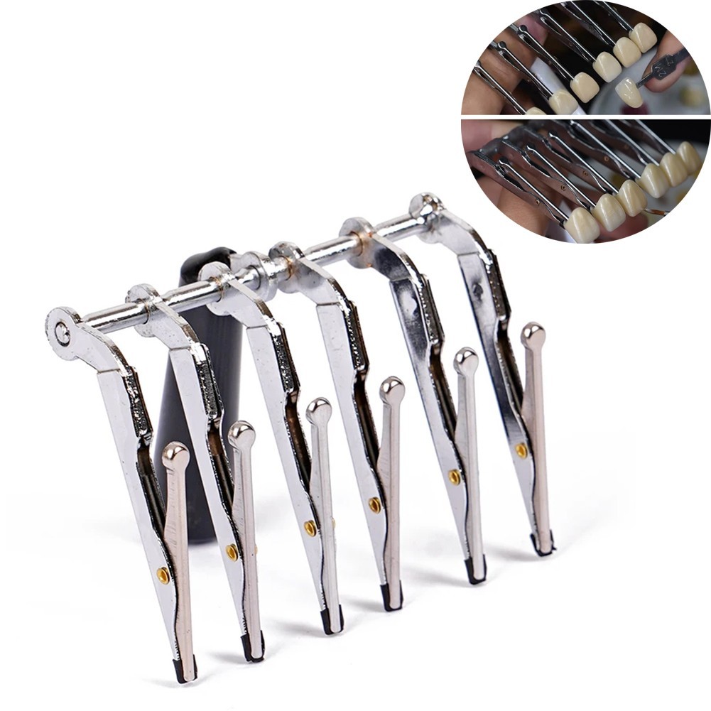 Dental Veneer Glazing Clip Crown Porcelain Teeth Veneer Glaze Holder Clamp