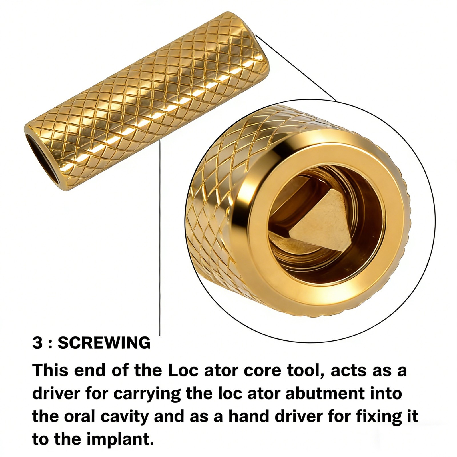 US Dental Novaloc Type Mounting and Demounting Tool Retention Inserts Core Tool