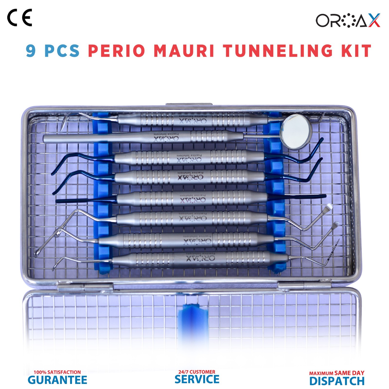 Periodontal Mauri Perio Tunneling Gum Gingival Tissue Surgical Implants Kit