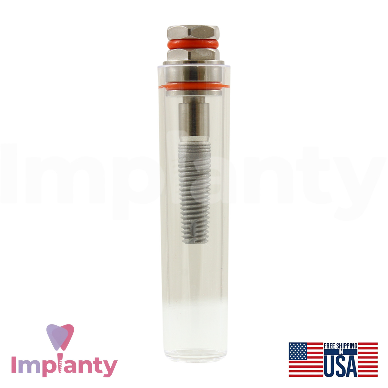 GDT CFI Int Hex 2.42mm Connection Dental Cylindrical Fixture Titanium Set