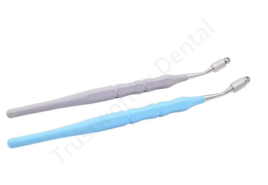Dental Endodontic Teeth Endo File Hand Use Holder K-Files Handle Blue/Gray color