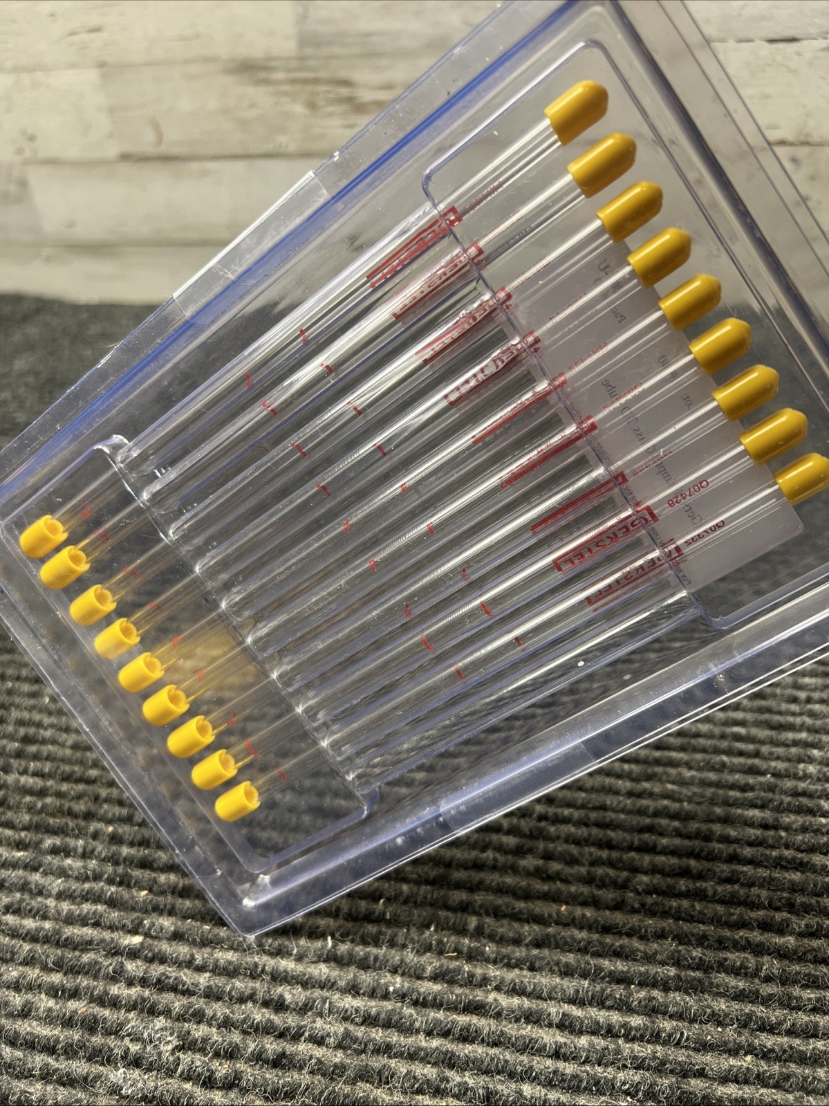 Lot of 9 Gerstel empty glass TD Twister Tube
