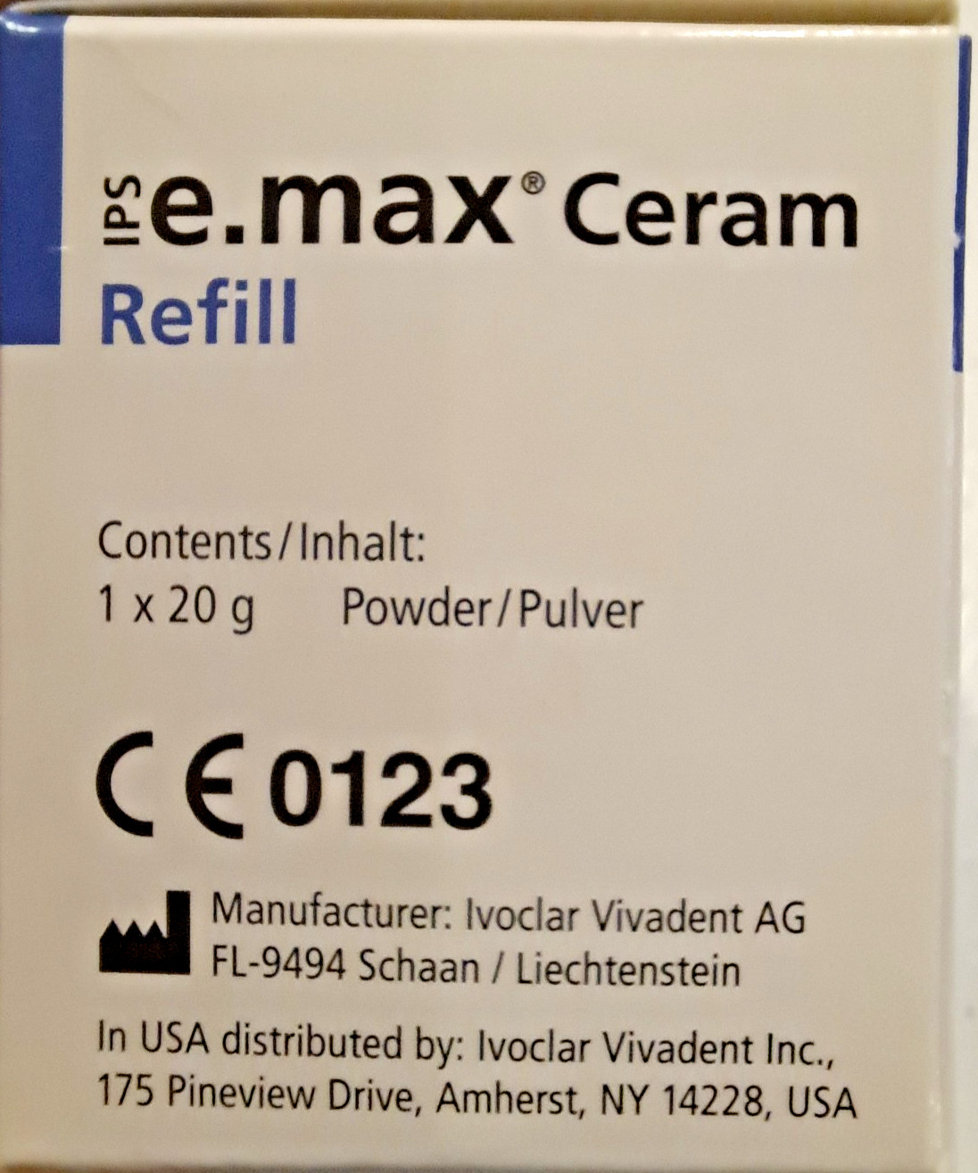 Ivoclar Vivadent IPS e.max Ceram Zirliner Clear 20g Refill 609434