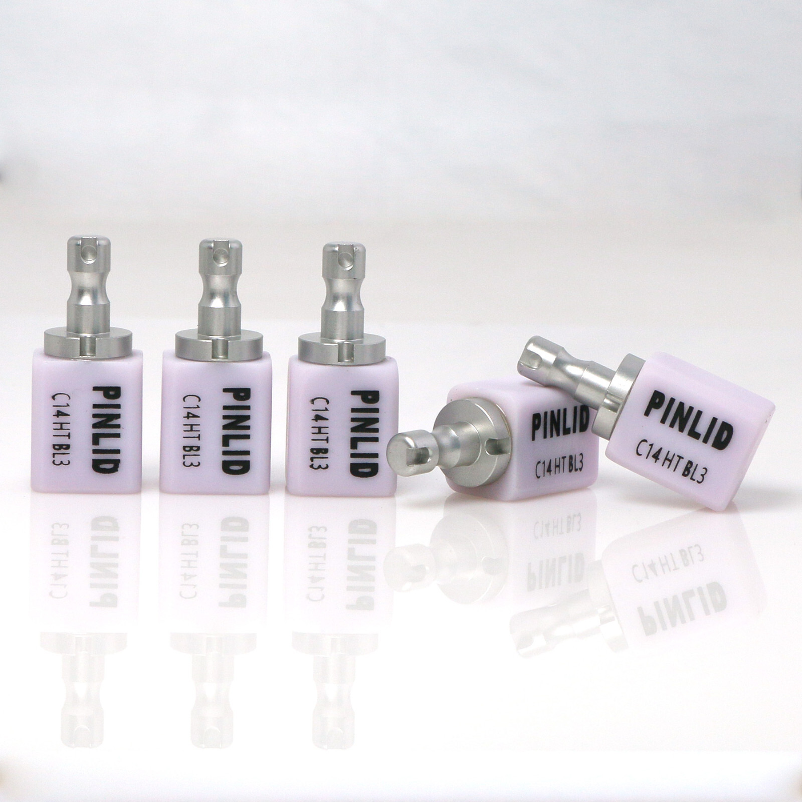 5Pcs C14 Dental Glass Ceramic Blocks CAD CAM Block HT LT Fits Sirona Roland MCXL