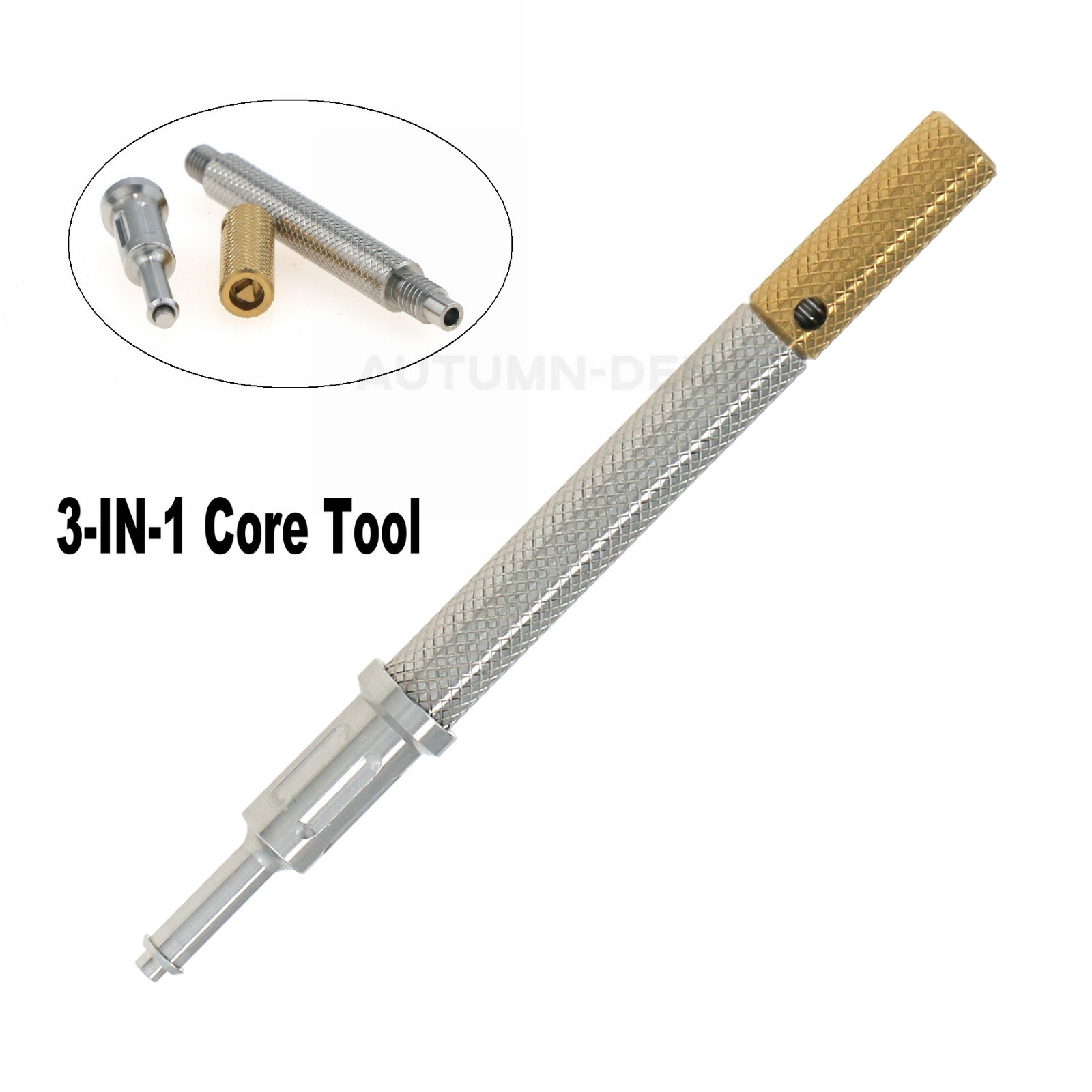 US Dental Overdenture Implant Retention Caps 2.4 lbs Locator Core Tool Universal
