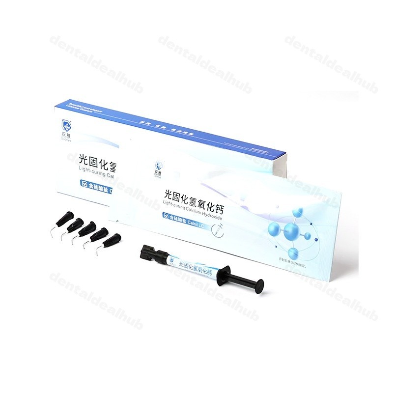 Guanya Light Cure Calcium Hydroxide Base 1g Syringe Silicate