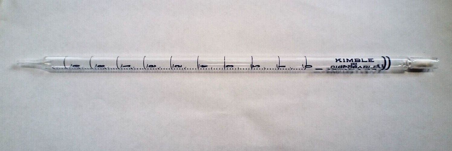 Kimble® 72100-10110 KIMAX® 10 x 0.1mL Glass Serological Pipets
