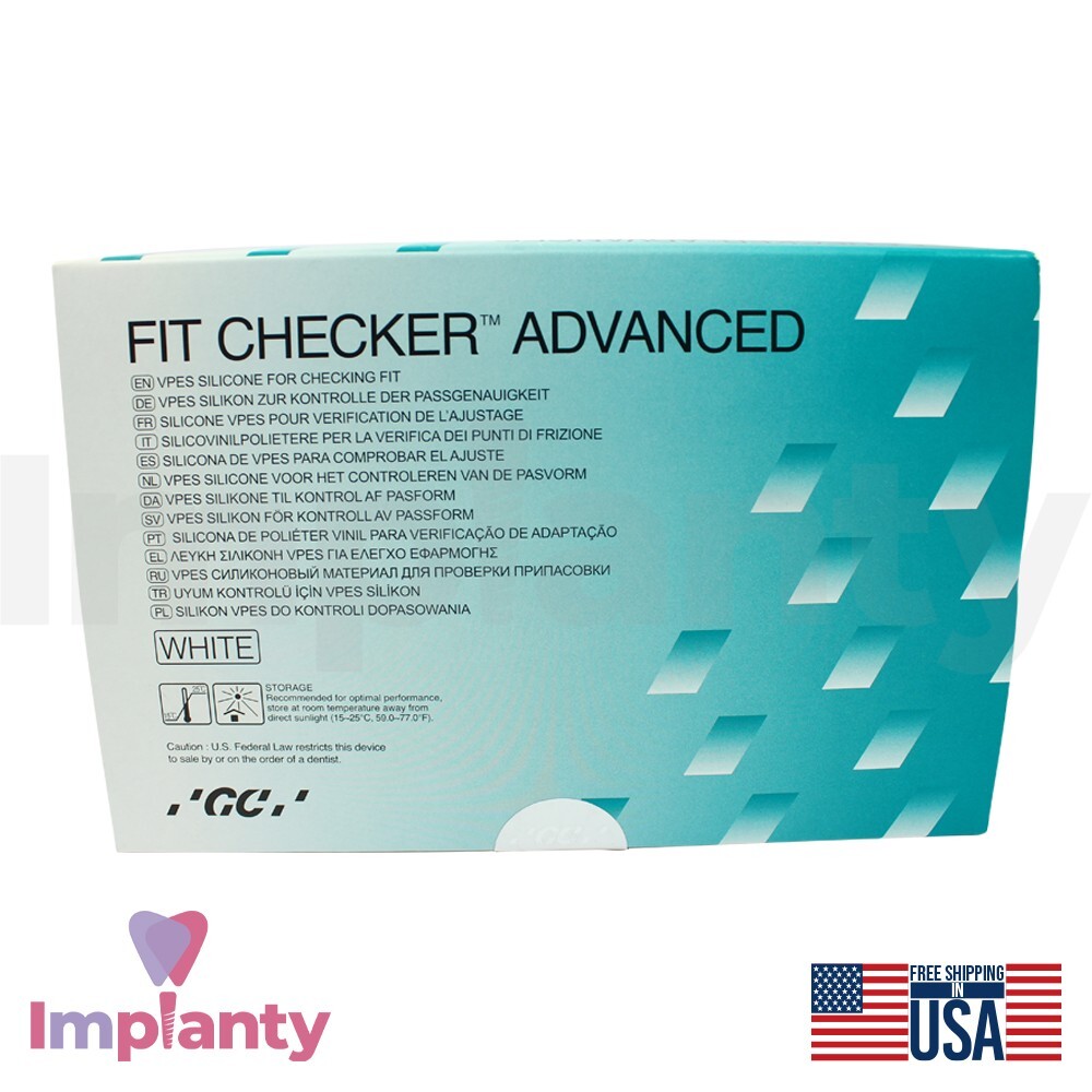 Dental Fit Checker Advanced Tubes Set White Base Tube 55g & Catalyst Tube 50g