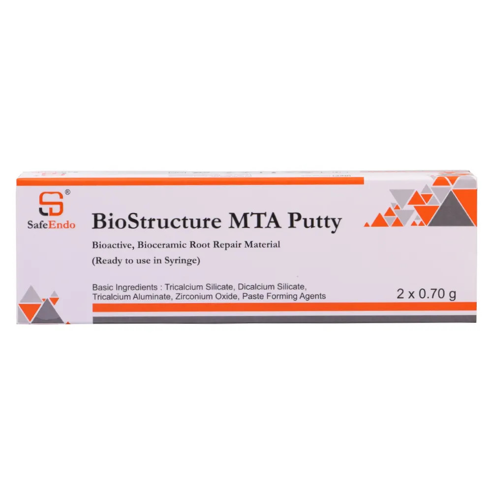 SafeEndo Biostructure MTA putty is a bioactive bioceramic material