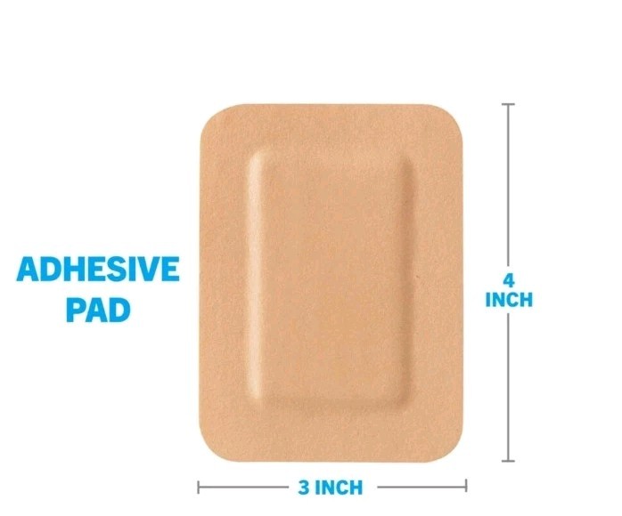 *12 PACK* Nexcare Absolute Waterproof Adhesive Gauze Pads 3×4″ | 4 Day Stay