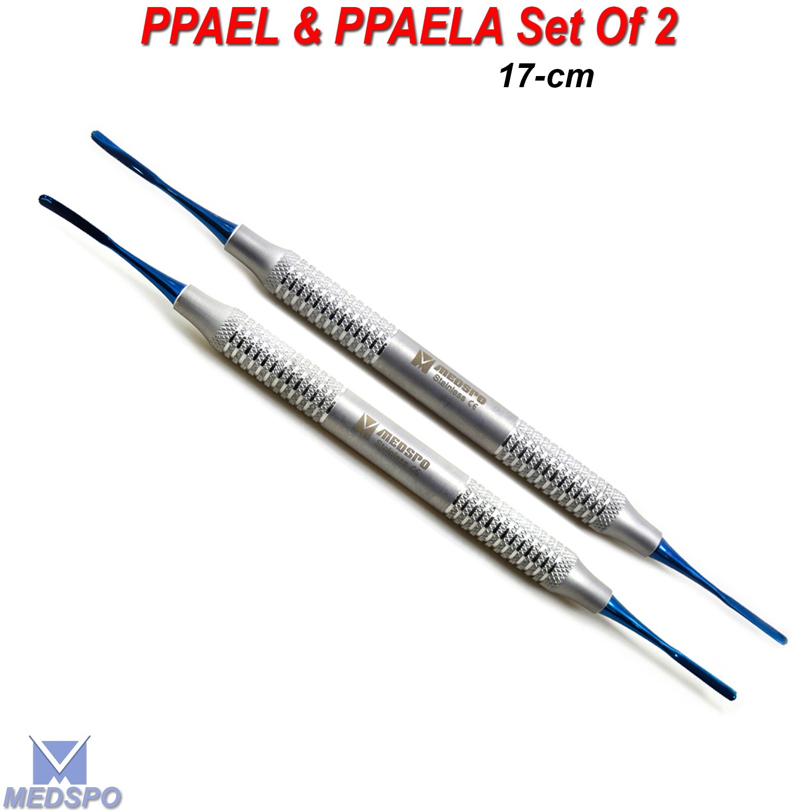 PPAEL & PPAELA Set Of 2 Dental Gum Lifting Implant Micro Serrated Titanium Tips