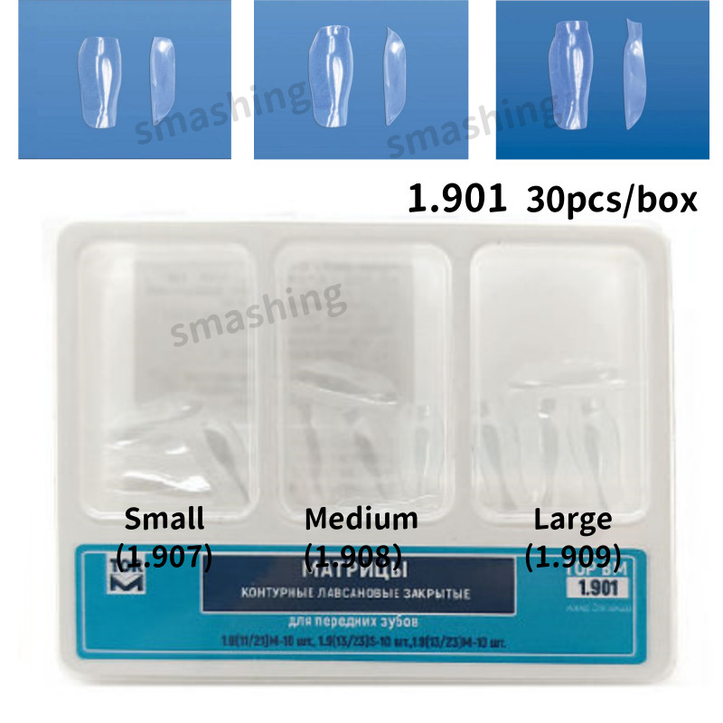 Dental Clear Matrix Anterior Matrices Bow BT Fits Bioclear L/M/S Mixed Sizes 1.9