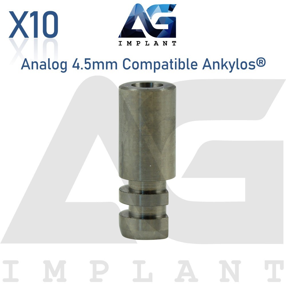 10 Fixture Analog Ankylos® Compatible – Ø4.5mm Platform Dental