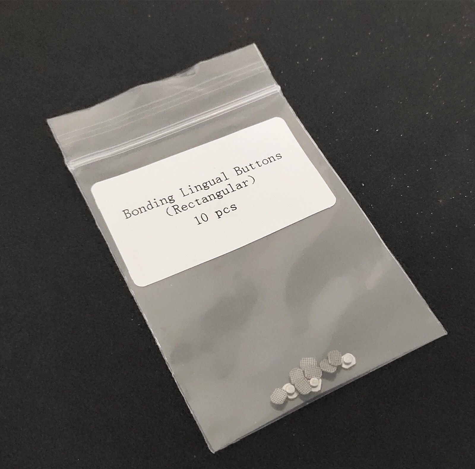 Dental Orthodontics Lingual Button 10Pcs/bag Universal Rectangular Base Bonding