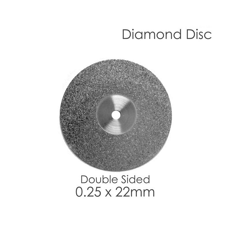 1 Diamond Disc For Your Dental Lab Double Sided .25 x 22mm Disk