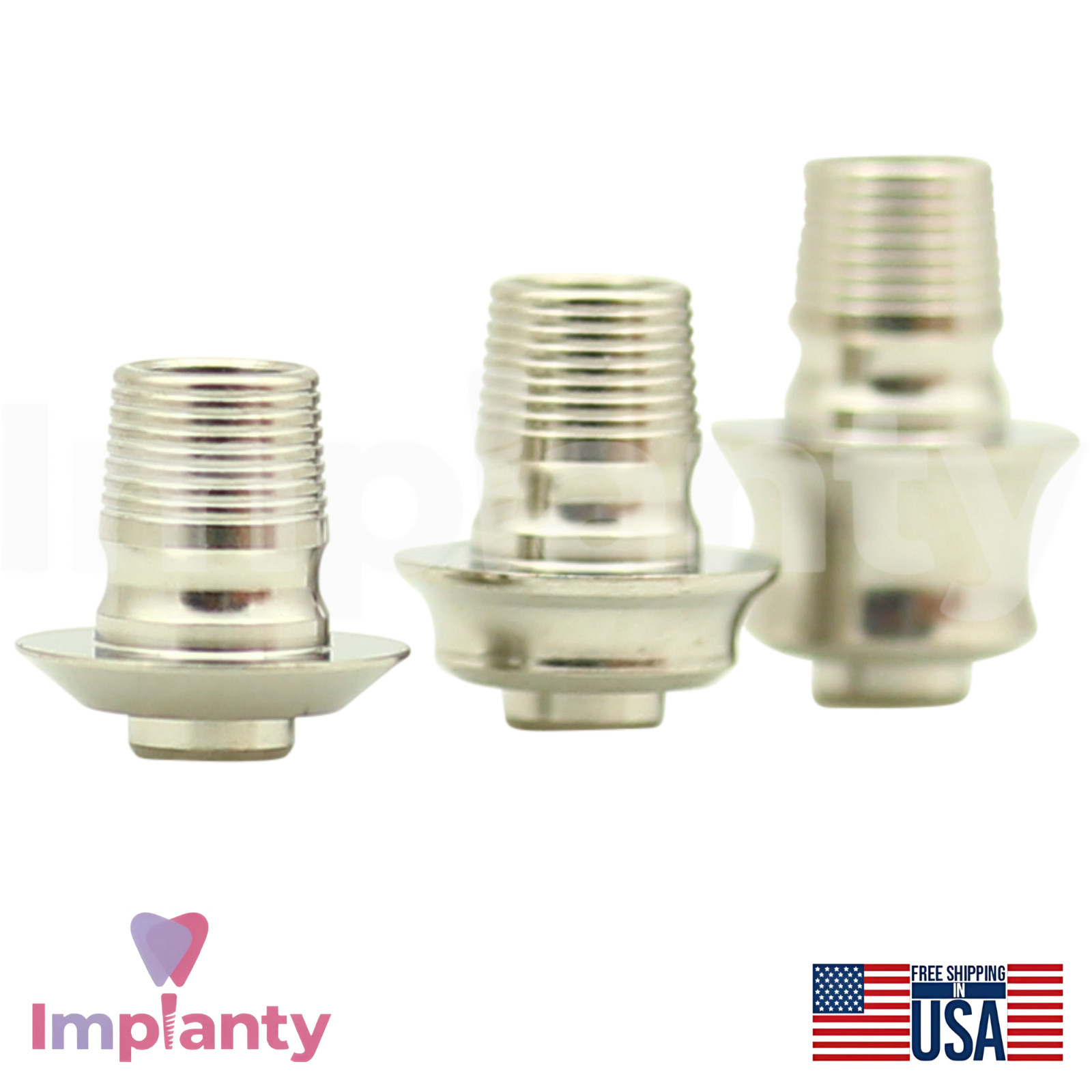 10x MIS® Compatible Rotation Ti-Base Wide Platform WP Ø5.7mm Int Hex 2.45mm