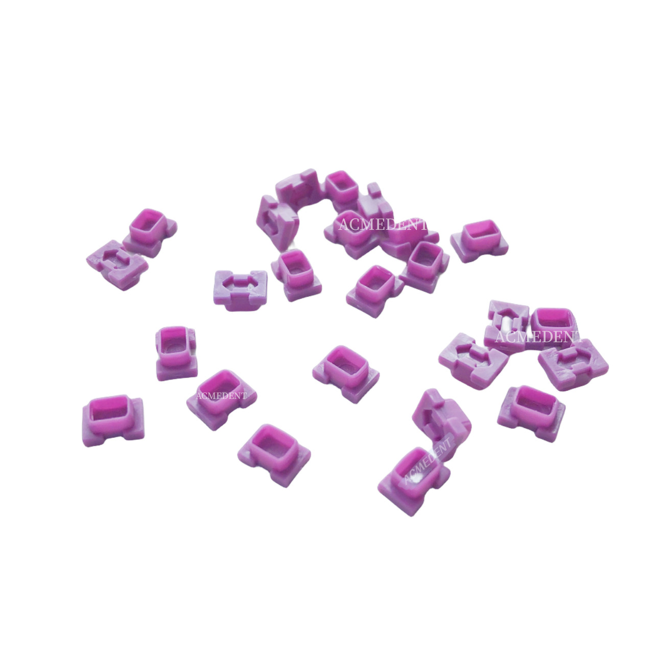 20Pcs Dental ITI Snap Caps Closed Tray RC Impression Coping Fit Straumann Purple