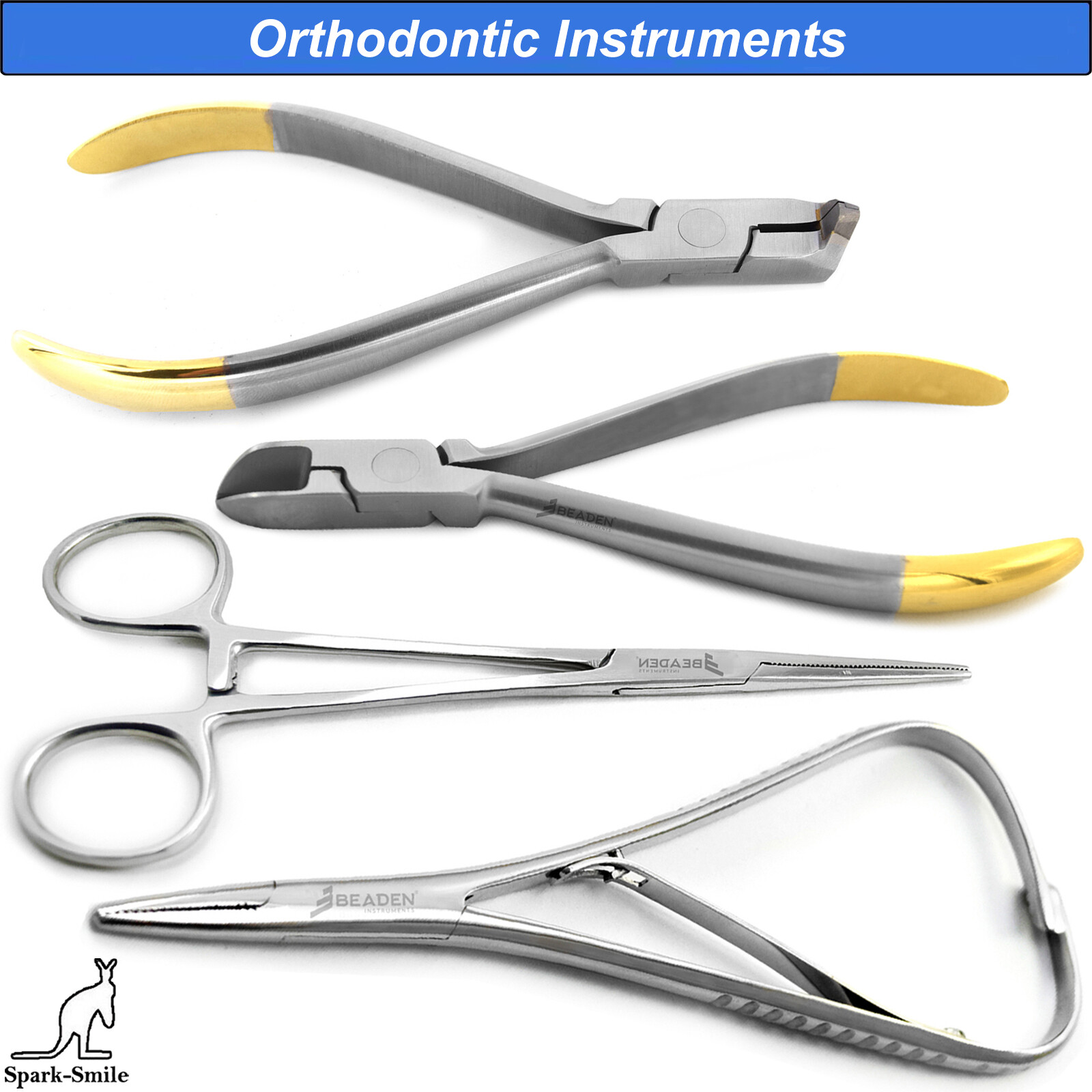 ORTHO TOOLS KIT ORTHODONTIC PLIERS PEAN FORCEPS HARD WIRE, DISTAL END CUTTER TC