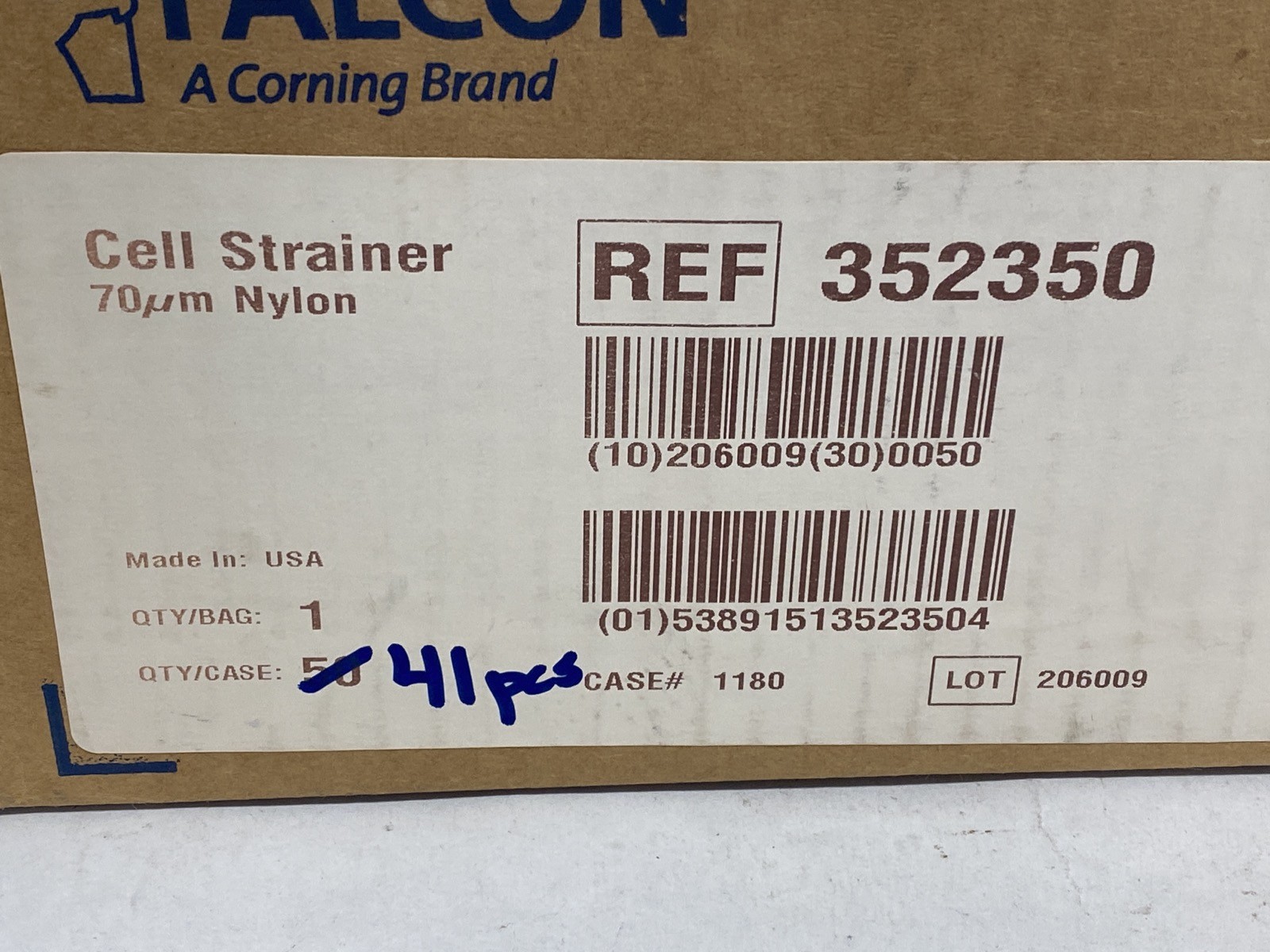 (47) CORNING FALCON 70um Nylon Cell Strainers White Individual Wrap 352350
