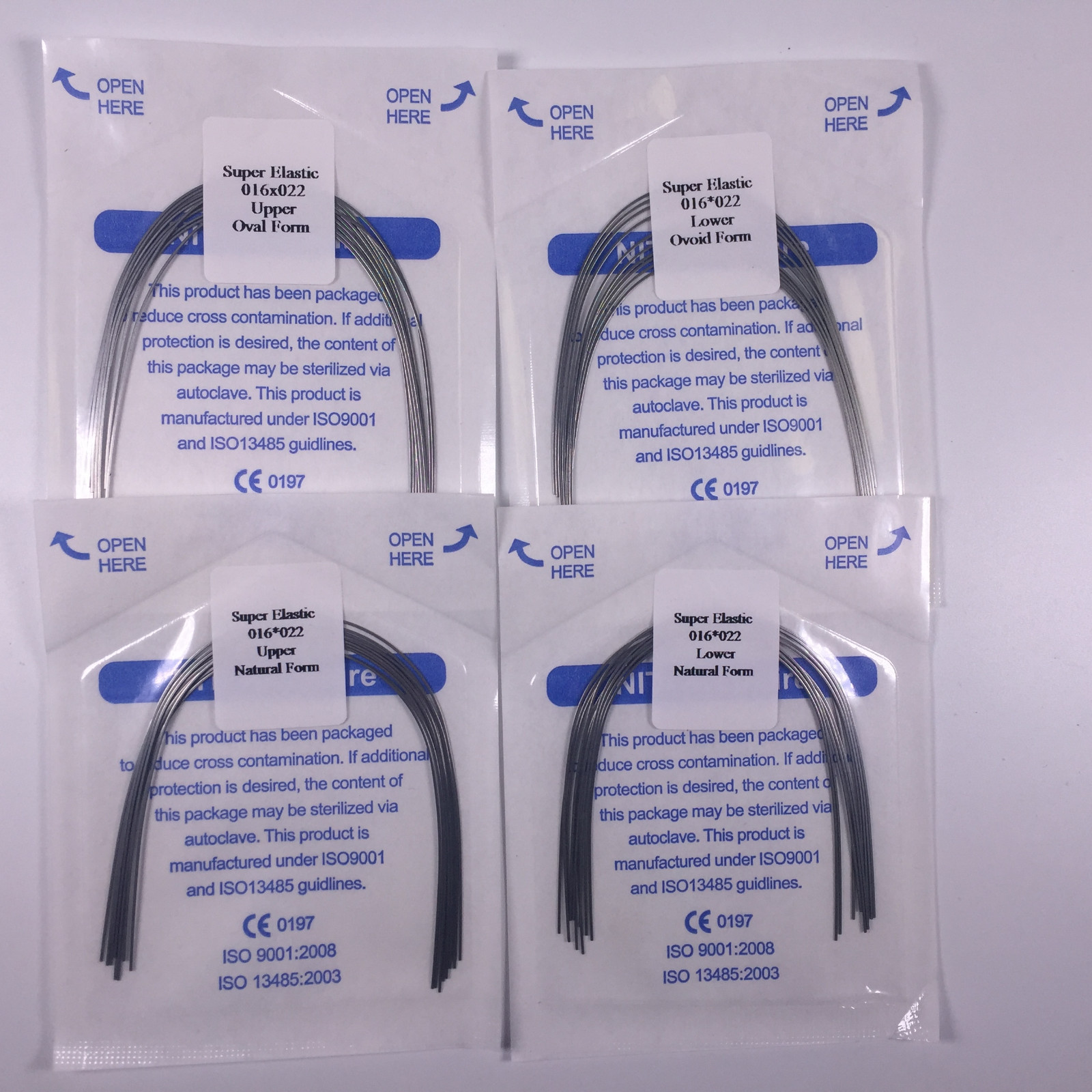 5 Bags Dental Niti Super Elastic Arch Wires Rectangular Ortho Natural/Oval Form