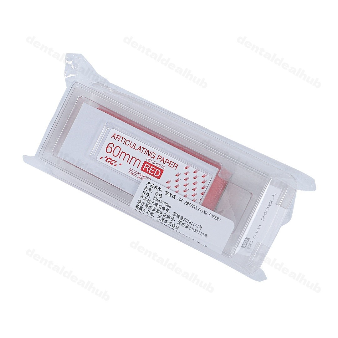 GC Articulating Paper 3 Sizes 120/240/480 Sheets Red Blue Dental Occlusion