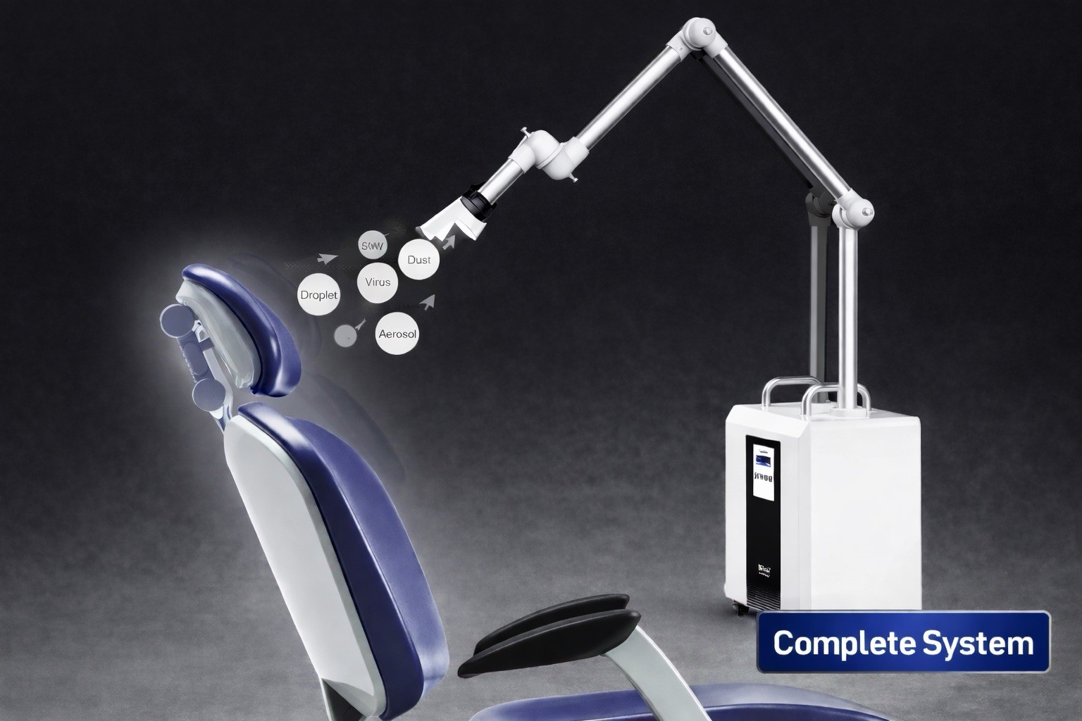 Beyes DuraMax X1 Extraoral Suction System Dental Aerosol Vacuum Factory Sealed