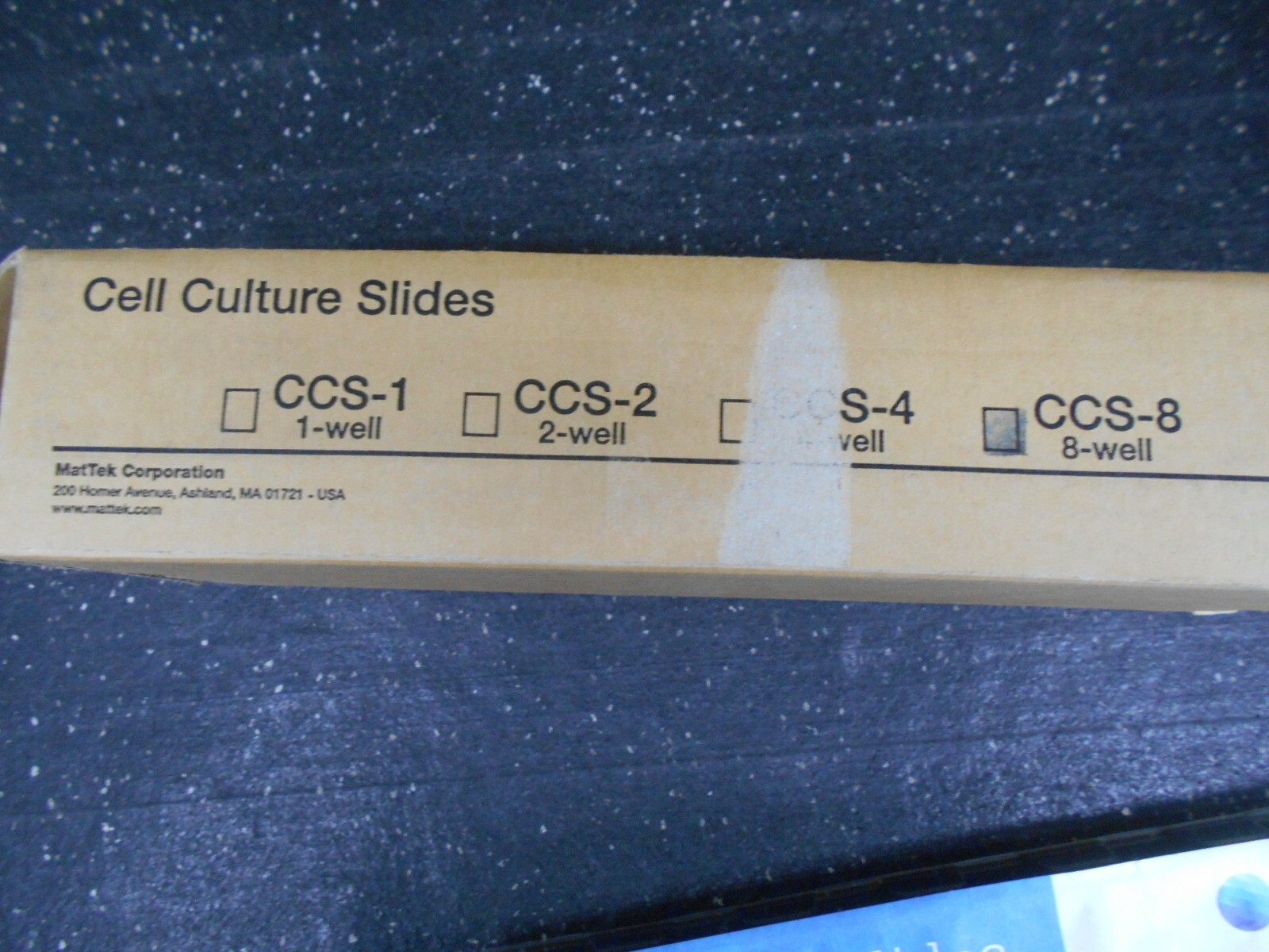 MATTEK CCS 8 STERILE 8 WELL CELL CULTURE SLIDES BOX OF 6