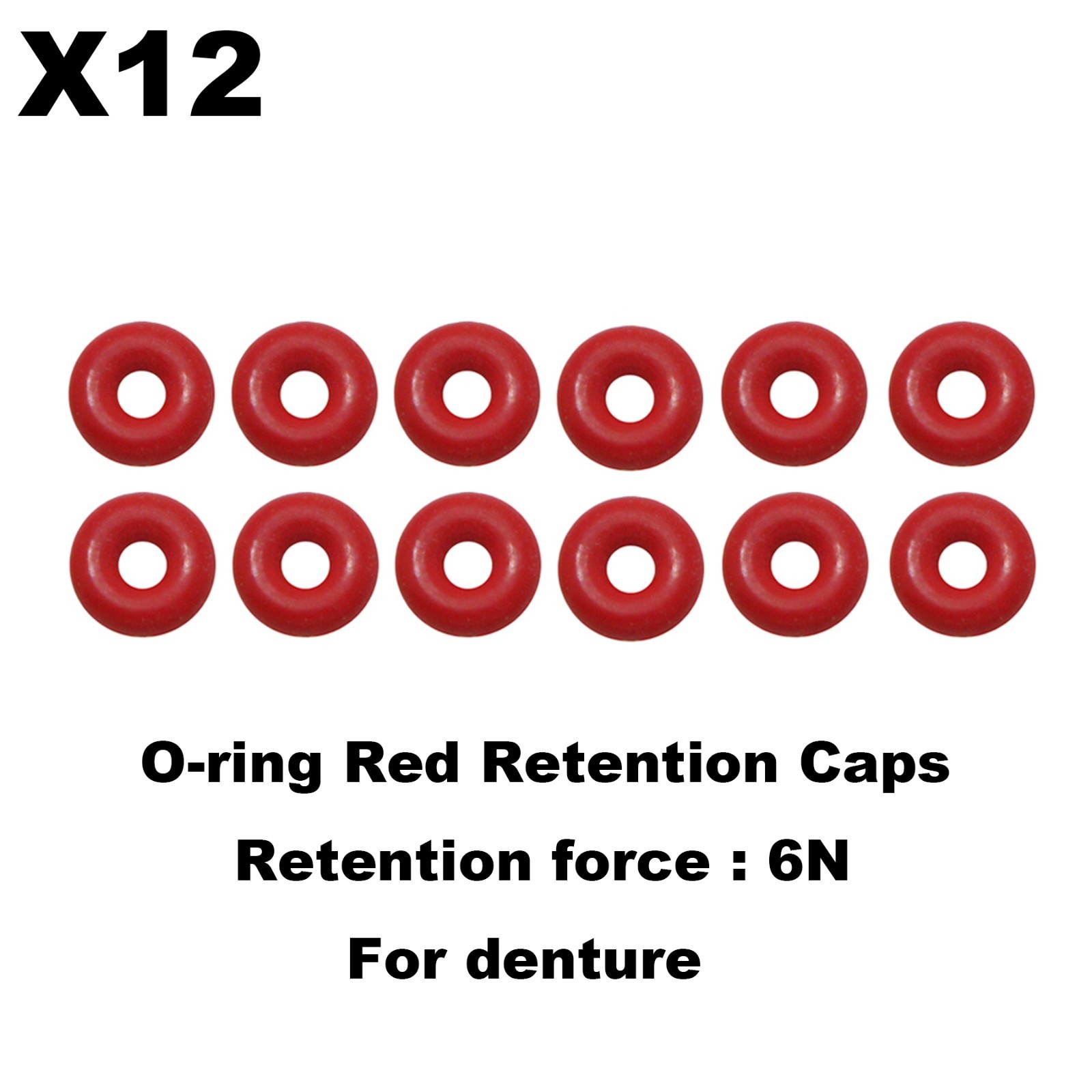 Implant O-Ring Retention Kit Dental Ball Abutment Compatible with Hiossen Osstem