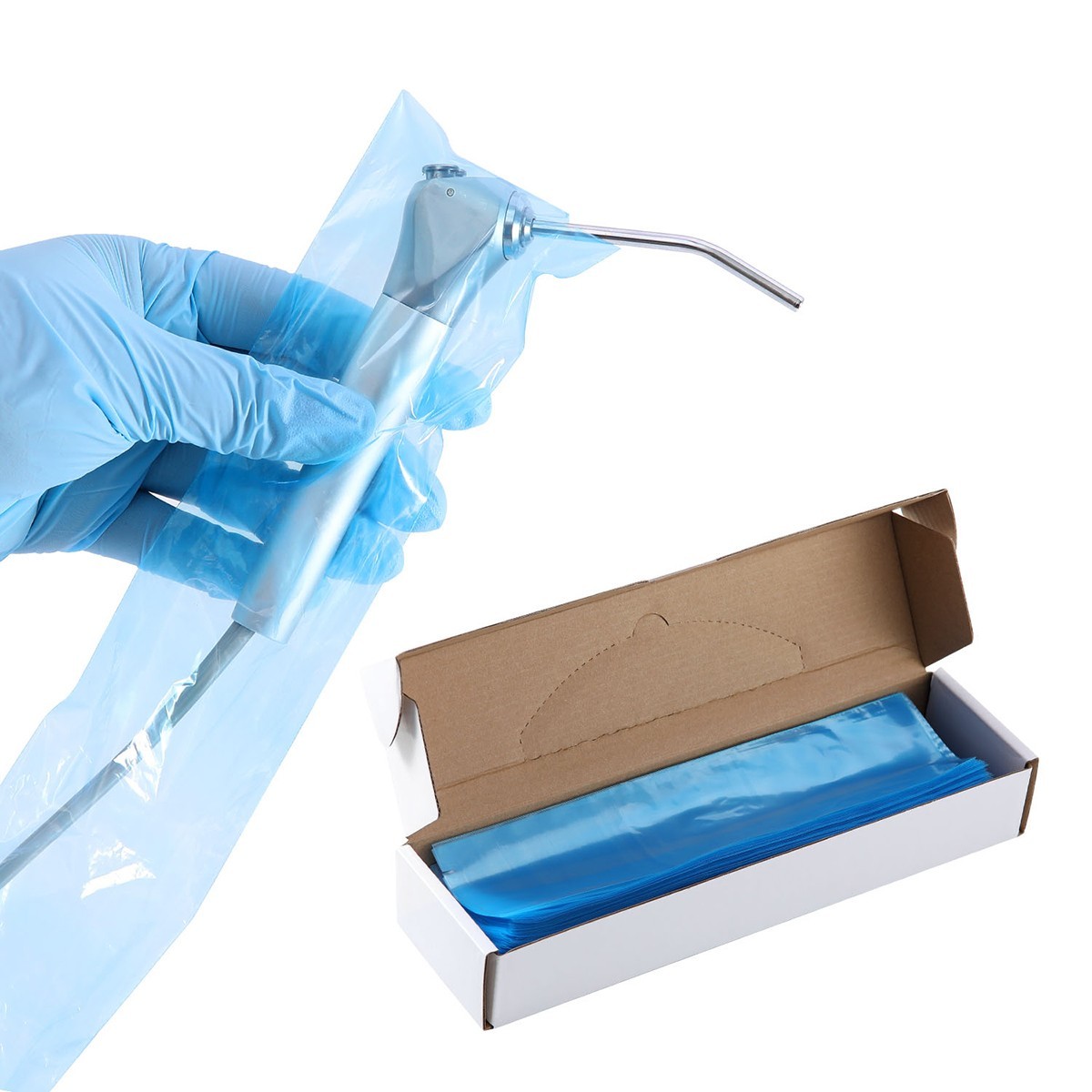 Dental 3 Way Air Water Syringe Sleeves HVE Tips Saliva Ejectors Covers 2.5″x10″